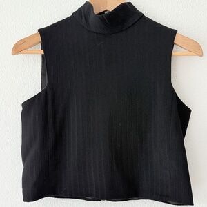 VINTAGE EMPORIO ARMANI BLACK CROPPED TOP Made in Italy